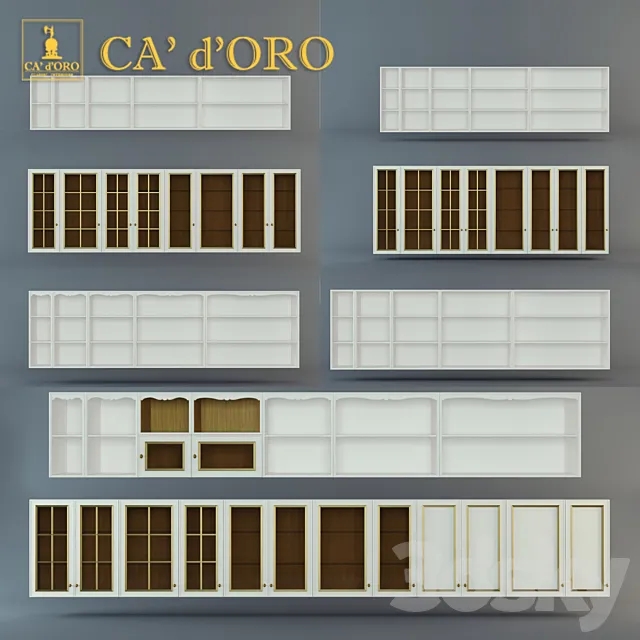 Wall cabinets Fortuna CA 'd'Oro 3D Model