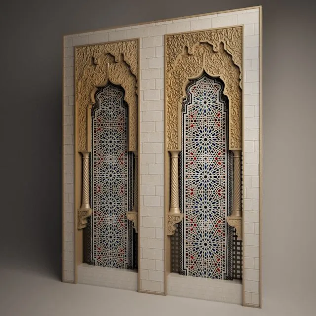 Wall character Hijazi 3D Model