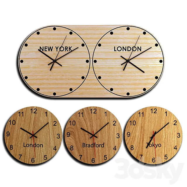 Wall clock 19 3D Model