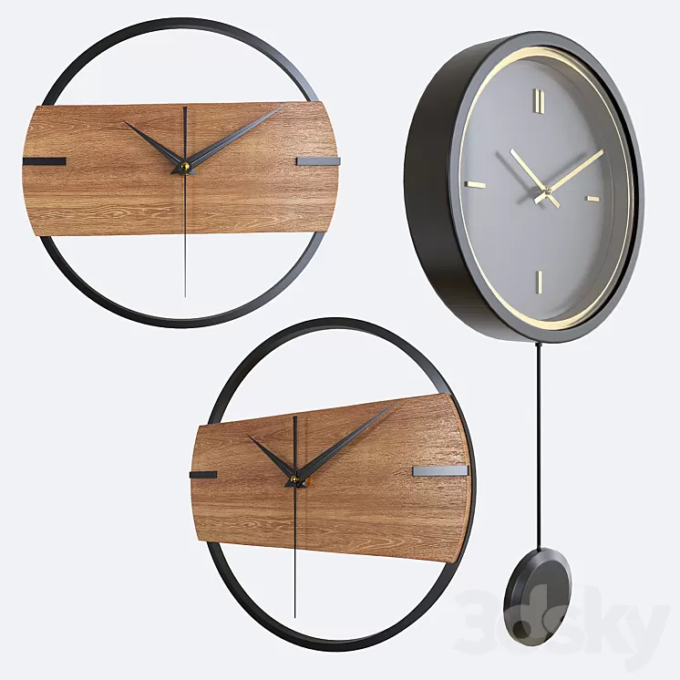 Wall clock 3D Model