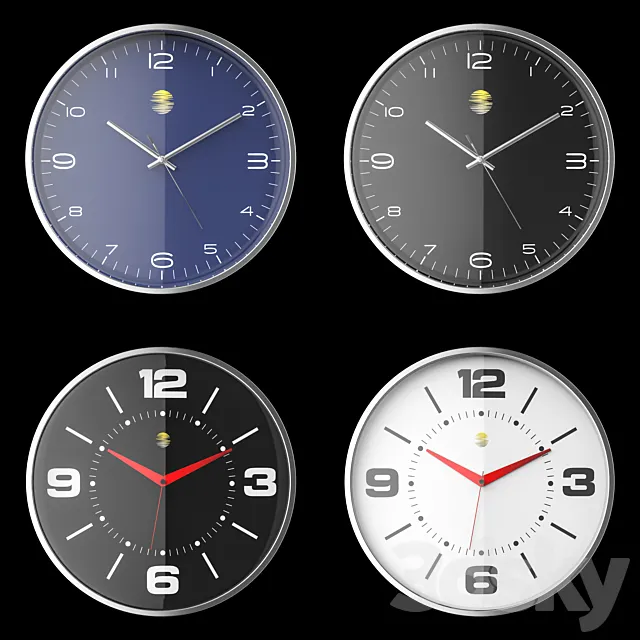 Wall clock 3D Model
