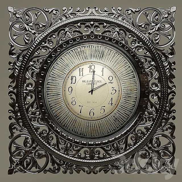 Wall clock 3D Model