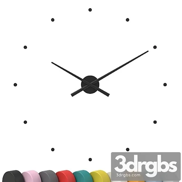 Wall clock nomon 3D Model Free