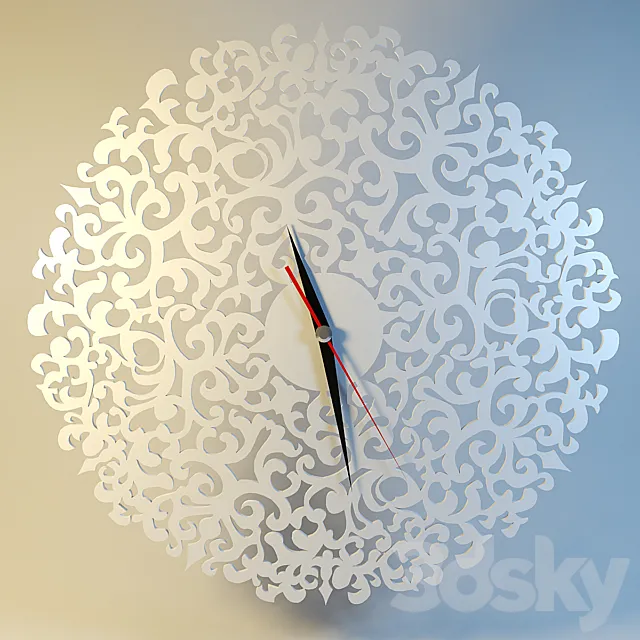 Wall clock "patterns" 3DModel