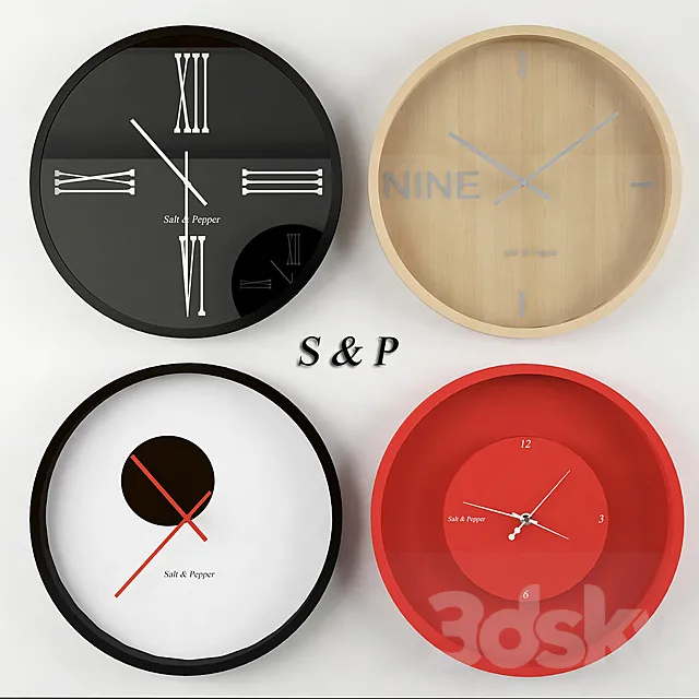 Wall clock S&P 3DModel