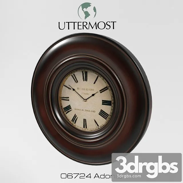 Wall clock uttermost 06724 adonis 3D Model Free