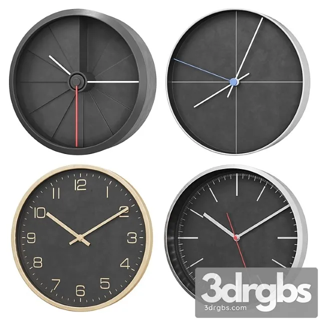 Wall Clock V1 3D Model Free
