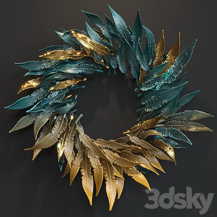 Wall composition Vargov Design – Feather 3D Model Free Download