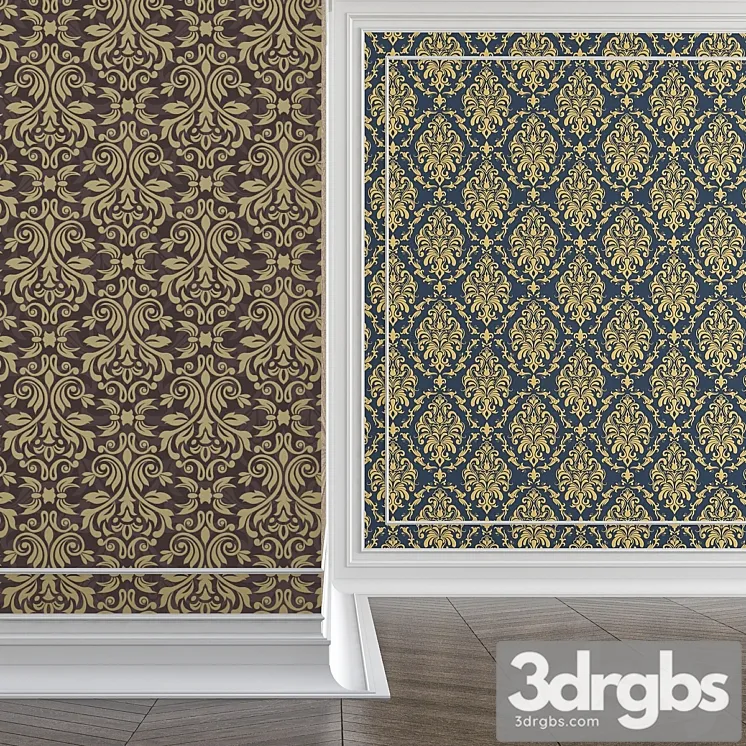Wall covering no. 053 3D Model Free
