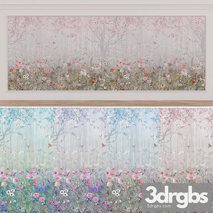 Wall Covering wp42 3D Model Free