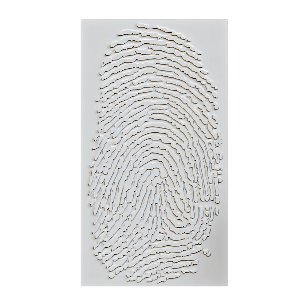 Wall deco - FINGERPRINT B-22 3D Model