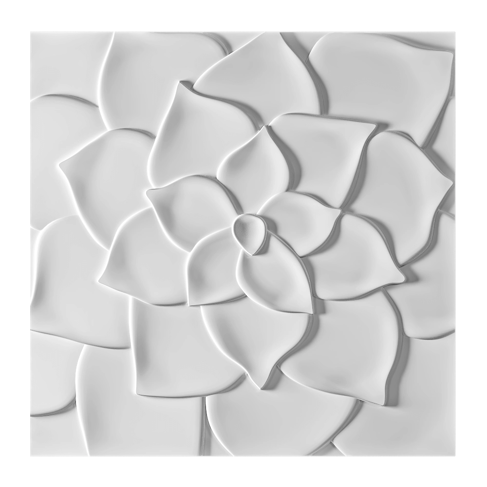 Wall deco - FLORA B-03 3D Model