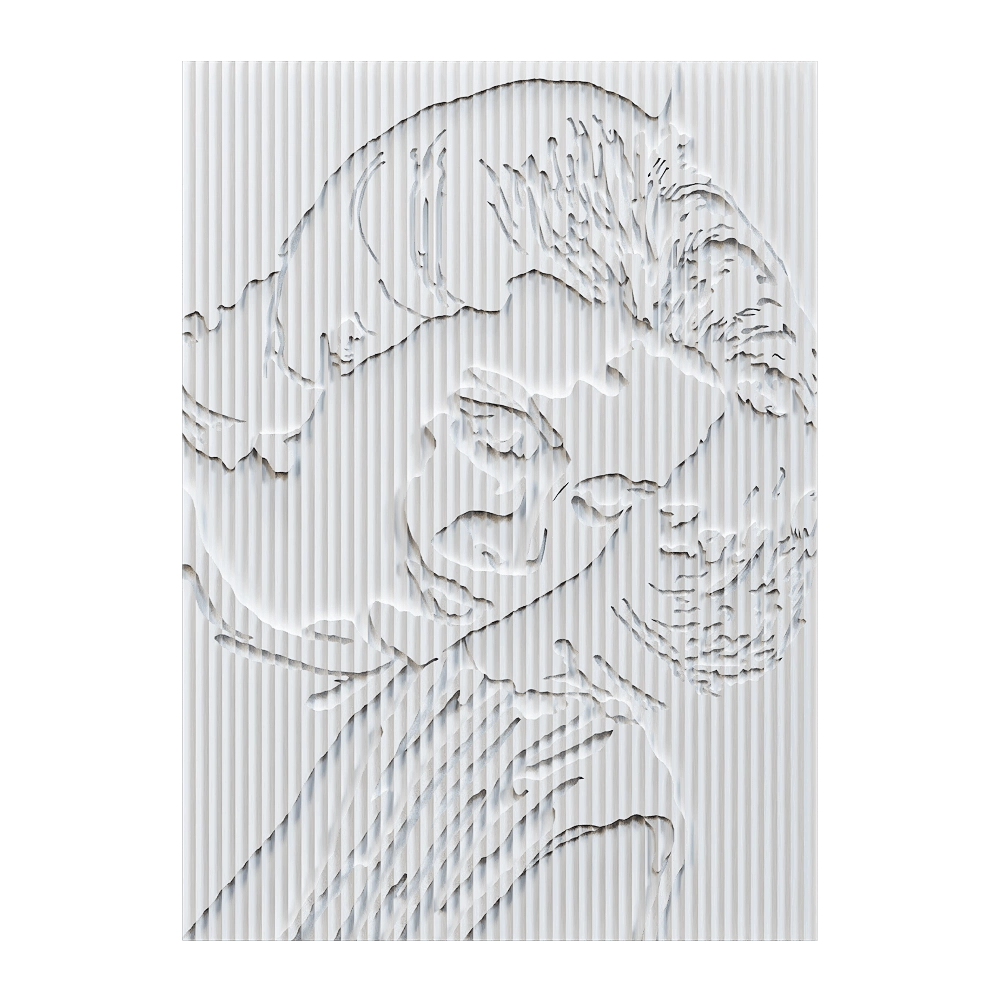 Wall deco - PORTRAIT B-34 3D Model