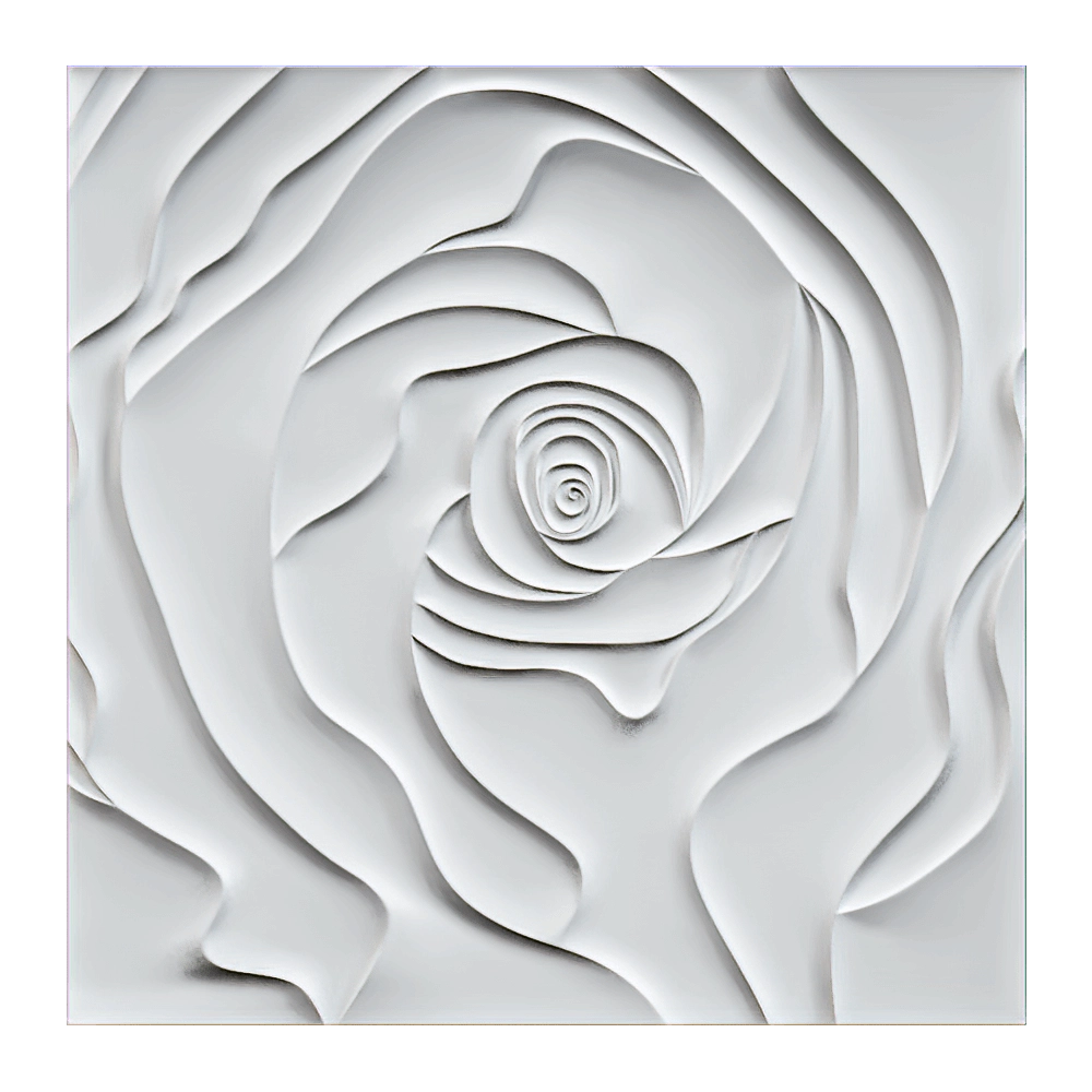 Wall deco - ROSE B-01 3D Model