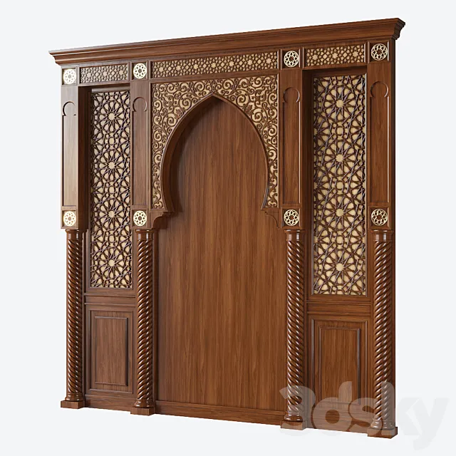 Wall decor 005. Arabic arc 3DModel