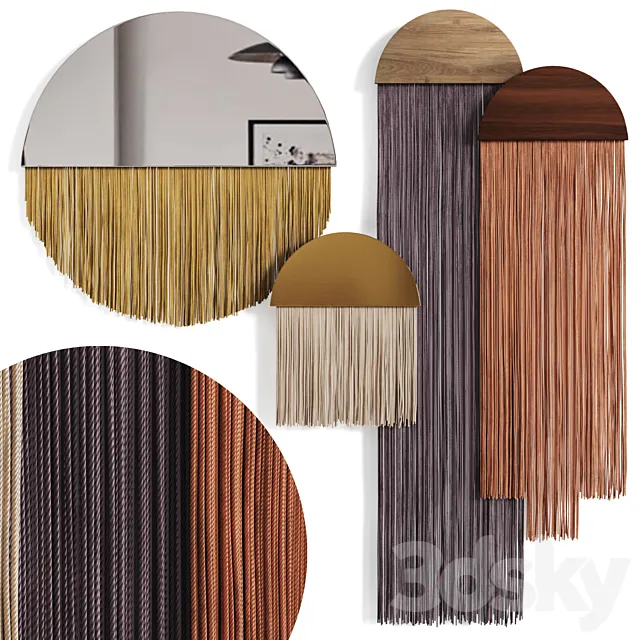 Wall Decor Boho Wall Hanging 3DModel