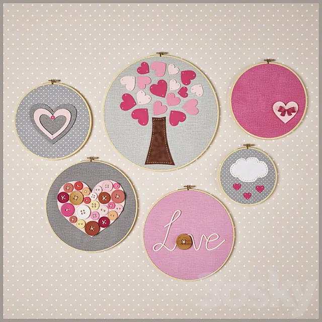 Wall decor in Tambour 3DModel