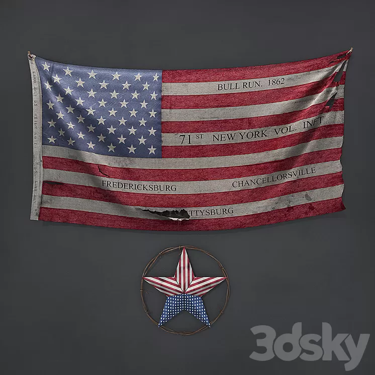 Wall decor "Pieces of History" 3D Model