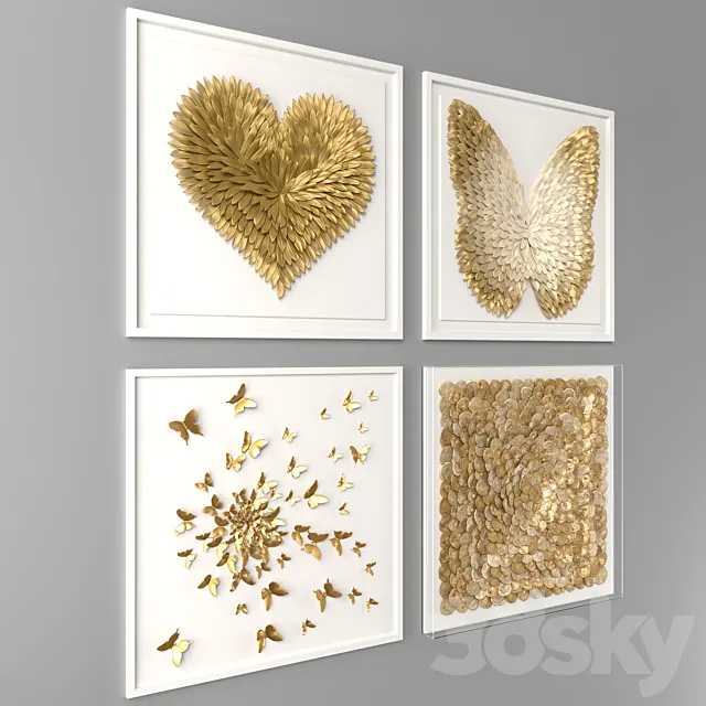 Wall decor Restoration Hardware 3D Model