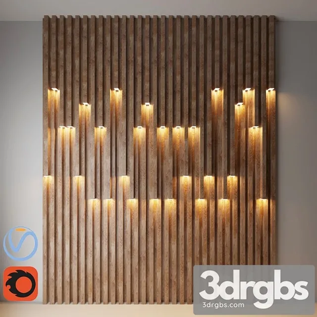 Wall Decorate Light 2 3D Model Free