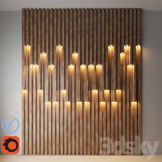 wall decorate light 2 3DModel