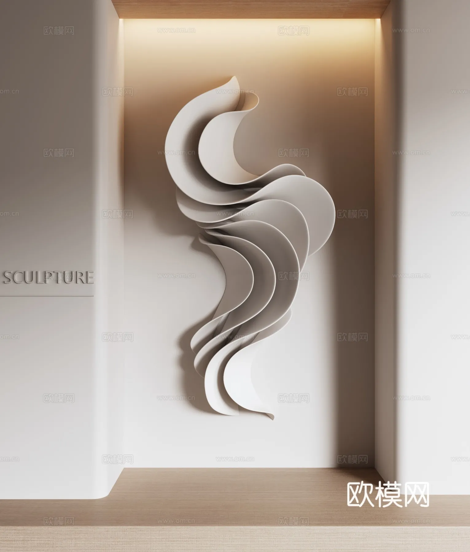 Wall Decoration 3D Models - Decor Sets - 023 - VRAY Render