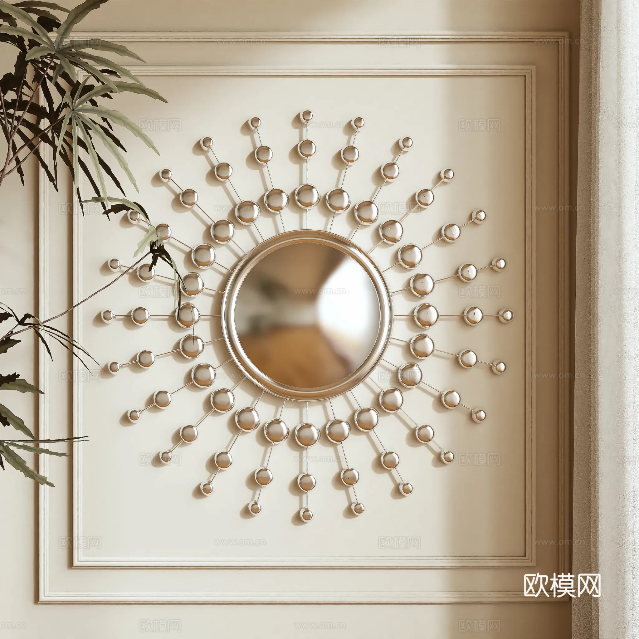 Wall Decoration 3D Models - Decor Sets - 024 - VRAY Render