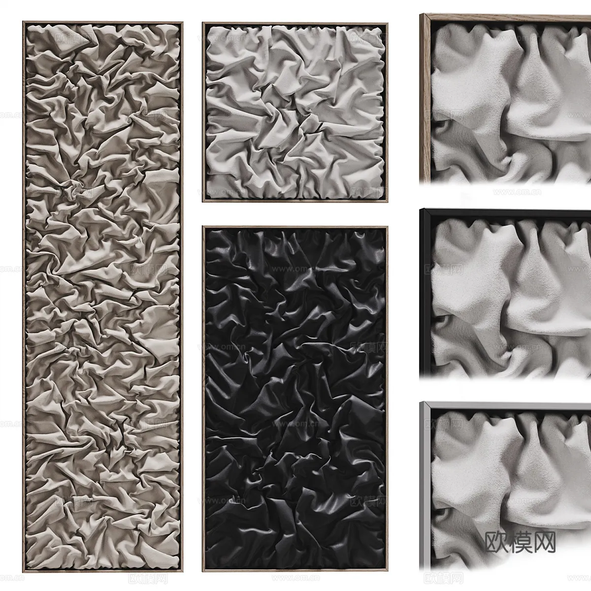 Wall Decoration 3D Models - Decor Sets - 028 - CORONA Render