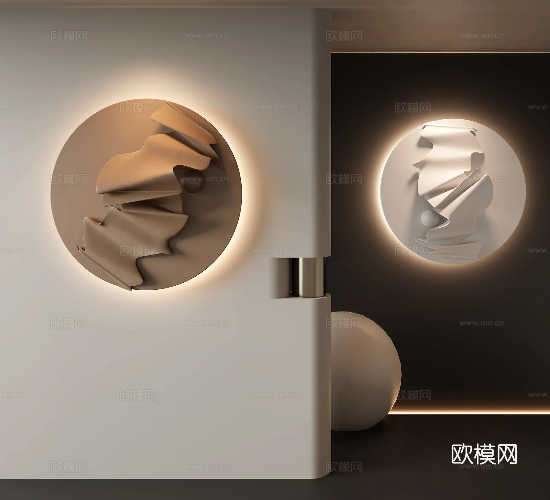 Wall Decoration 3D Models - Decor Sets - 044 - VRAY Render