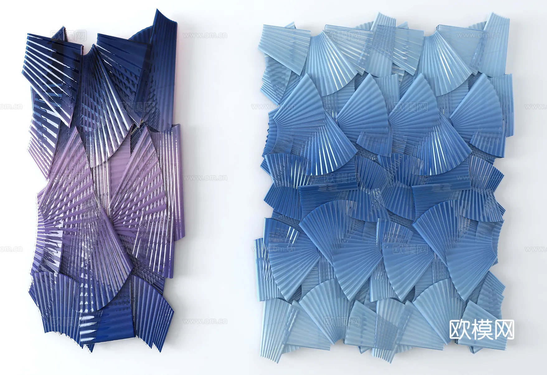 Wall Decoration 3D Models - Decor Sets - 054 - VRAY Render