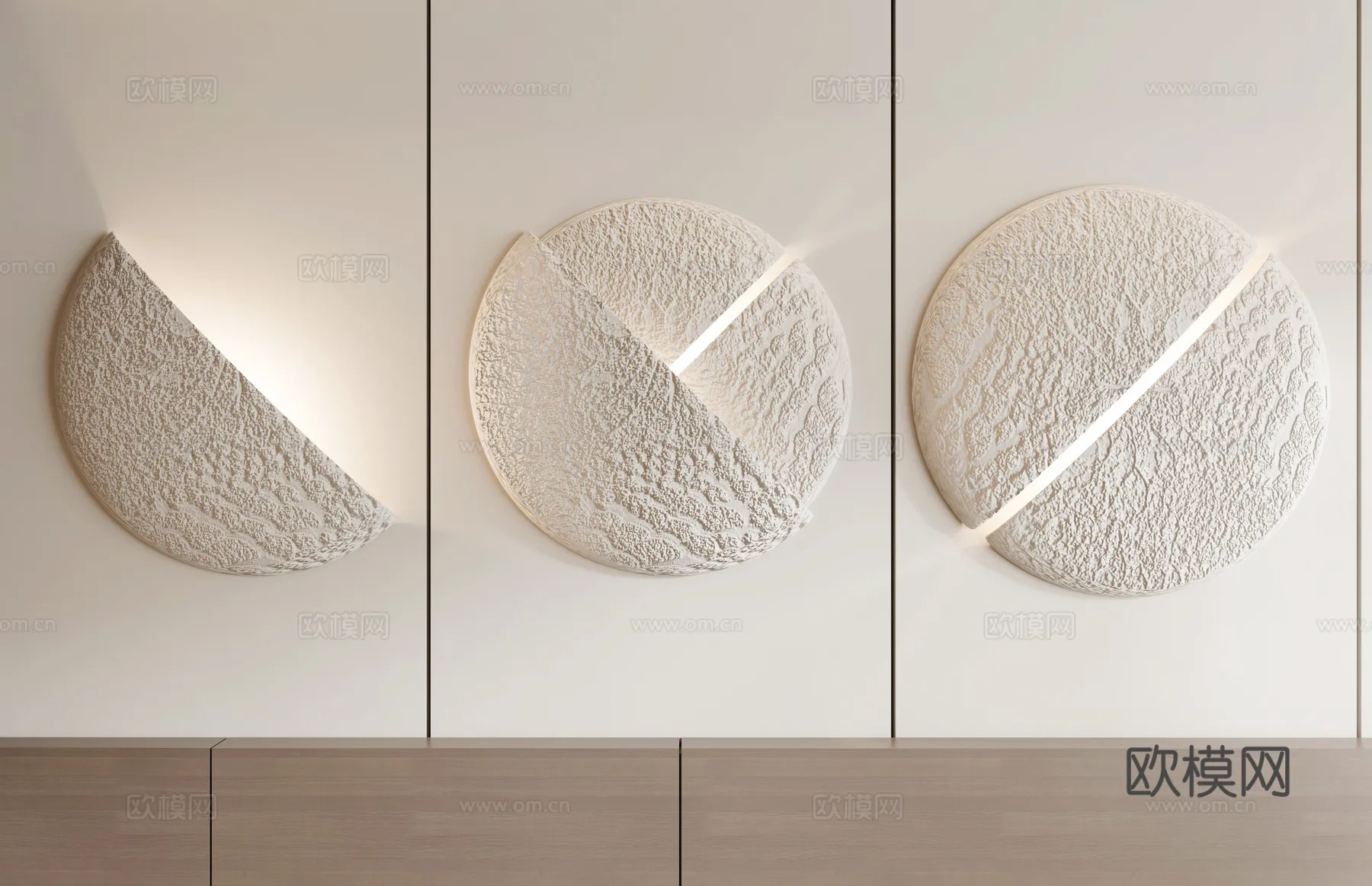 Wall Decoration 3D Models - Decor Sets - 060 - VRAY Render