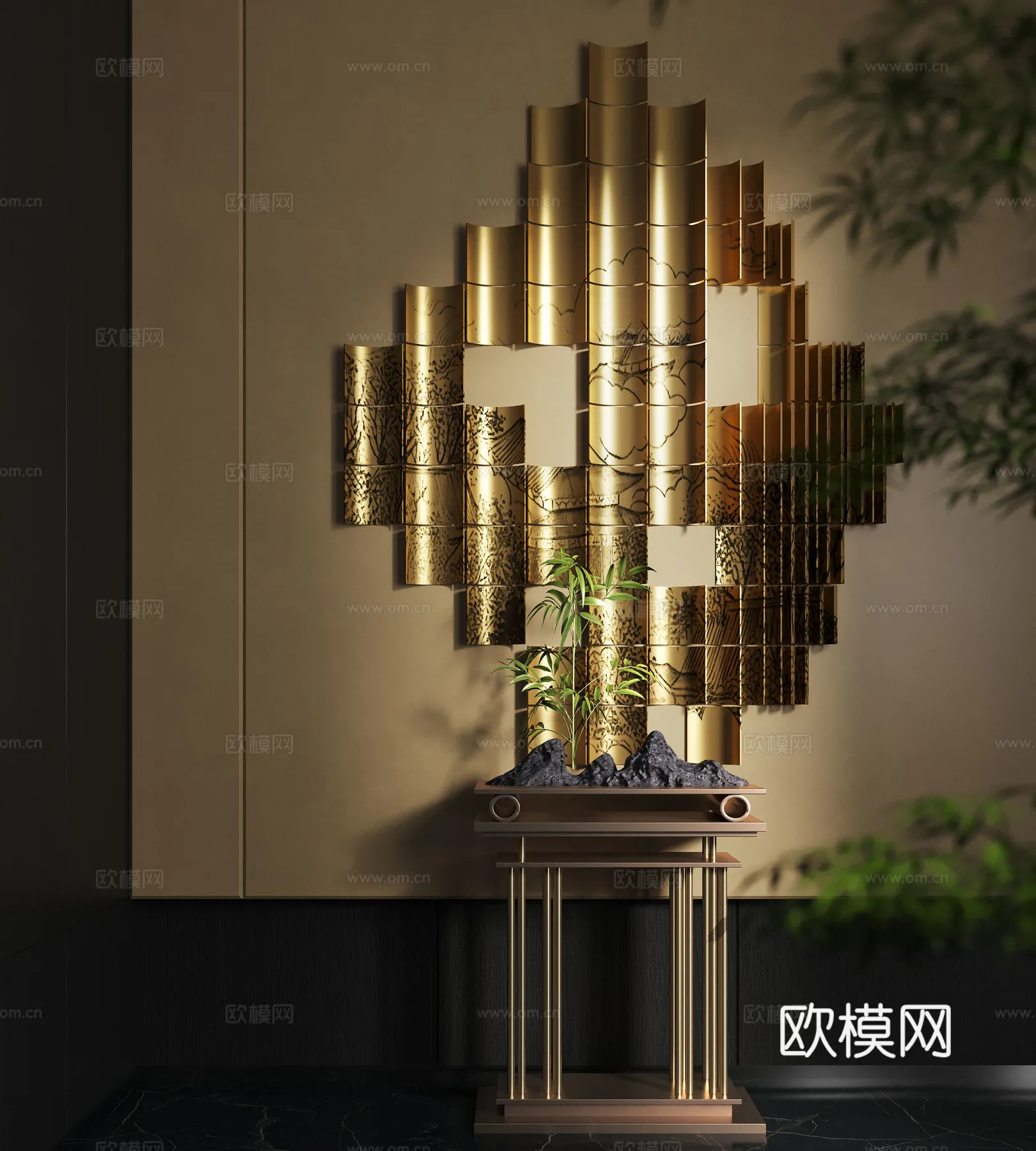 Wall Decoration 3D Models - Decor Sets - 075 - CORONA Render