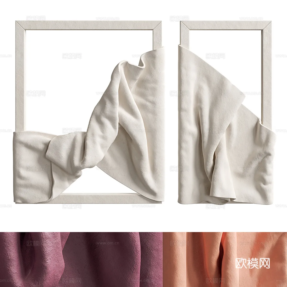 Wall Decoration 3D Models - Decor Sets - 083 - CORONA Render