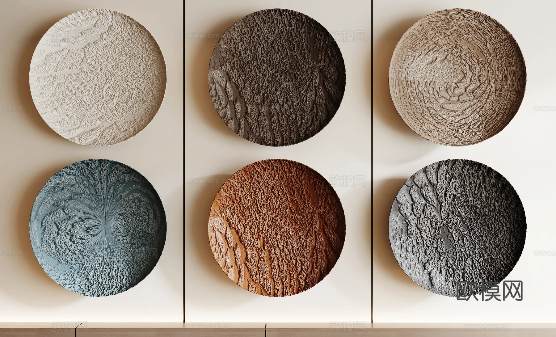 Wall Decoration 3D Models – Decor Sets – 091 – VRAY Render