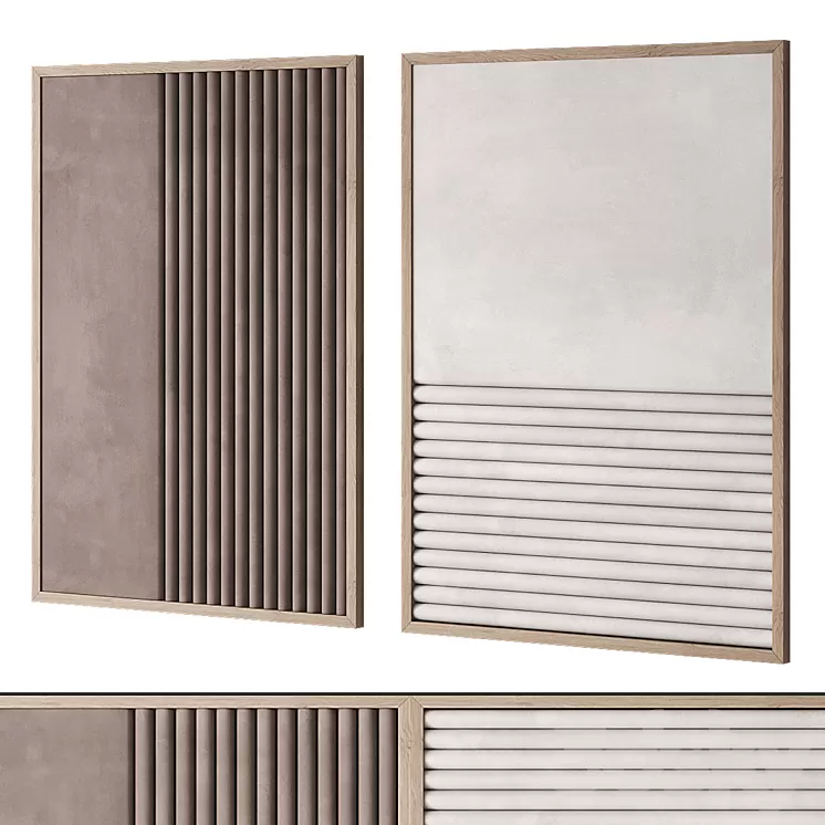 Wall decorative artwork by Karimoku 3D Model
