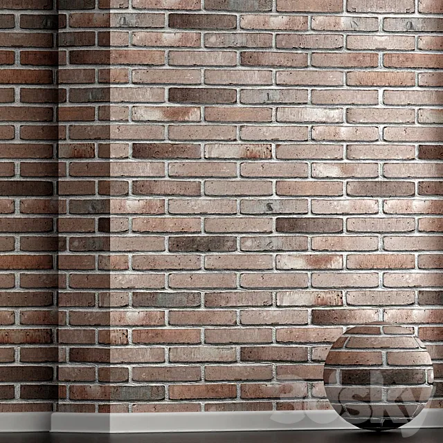 Wall decorative brick No. 3 3D Model