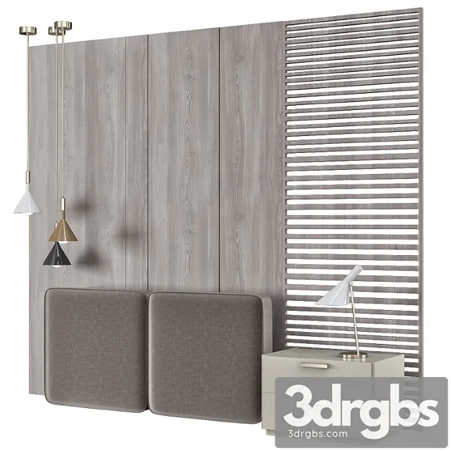 Wall Headboard Collection 009 3D Model Free