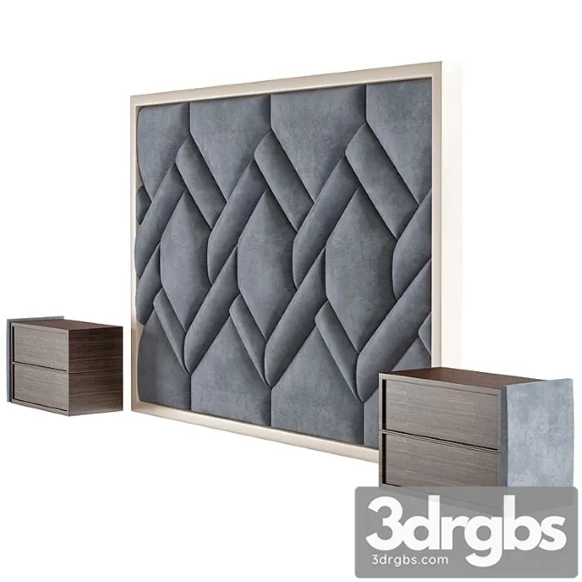 Wall headboard collection № 025 2 3D Model Free