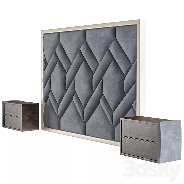 Wall Headboard Collection № 025 3D Model