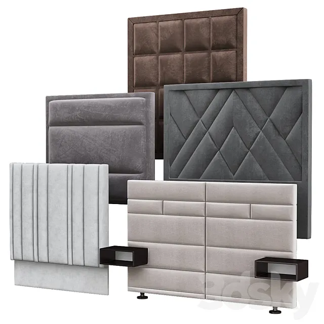 Wall Headboard Collection No. 30 3D Model