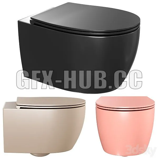 Wall Hung Toilet Allen Brau Fantasy 3D Model