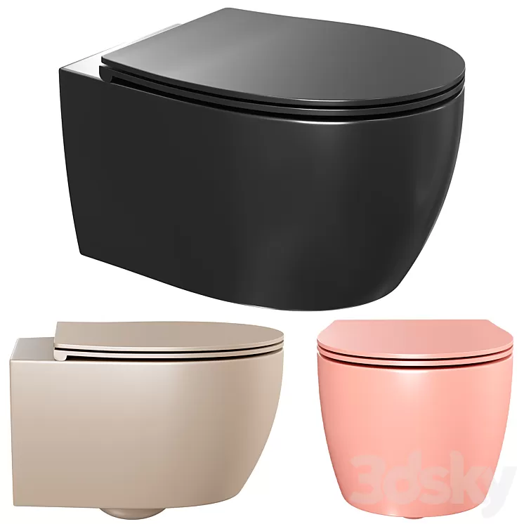 Wall hung toilet Allen Brau Fantasy 3D Model