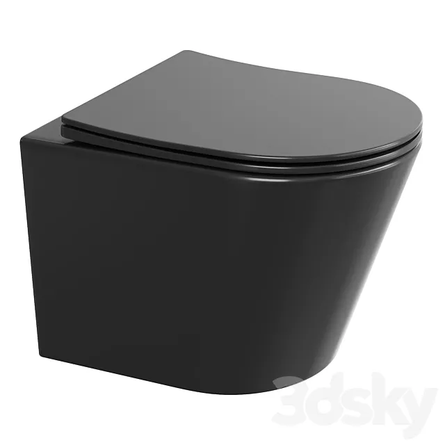 Wall hung toilet Ceramica nova Balearica Rimless 3D Model