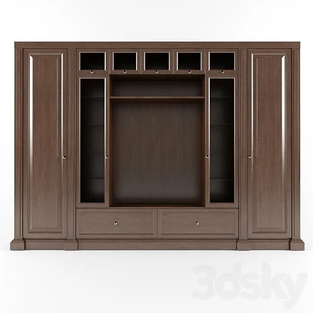 wall in the office or living room 3D Model