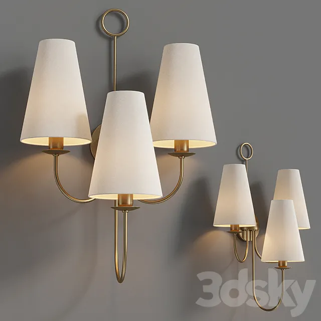 Wall lamp Arteriors Home Toya Sconce 3D Model