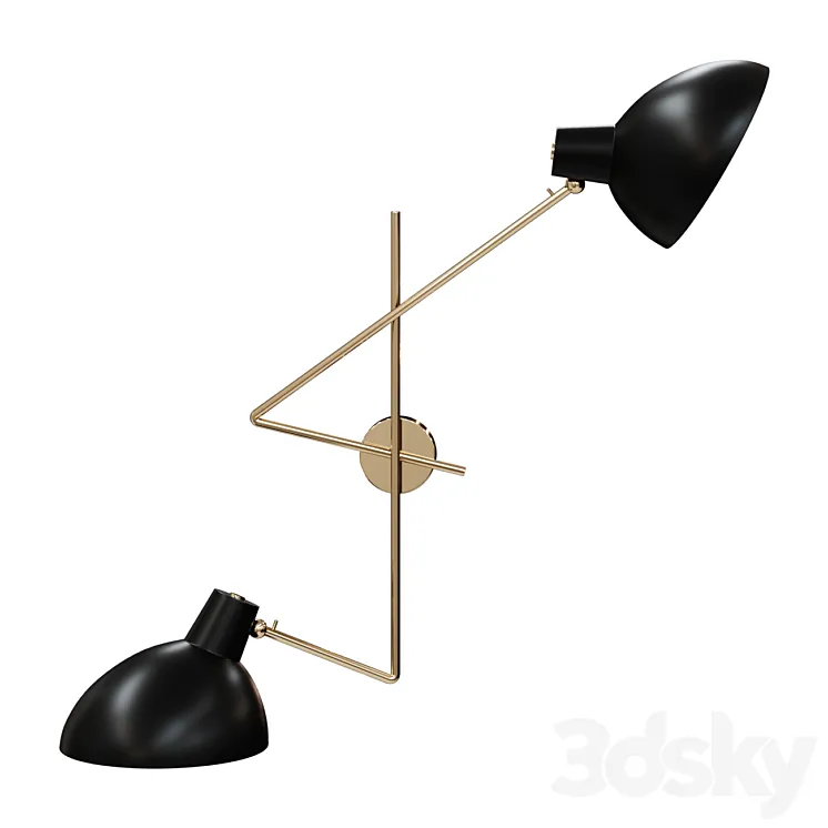 Wall lamp ASTEP VV CINQUANTA TWIN WANDLAMP wall light 3D Model Free