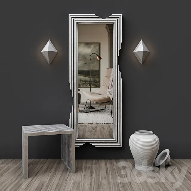 Wall Lamp Augusta_Mirror Navour 3D Model