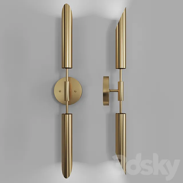 Wall lamp Blade Take-Off Double 3DModel