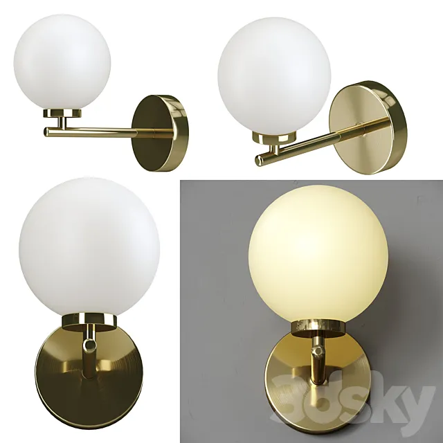 WALL LAMP BUBBLE CHANDELIER 3D Model