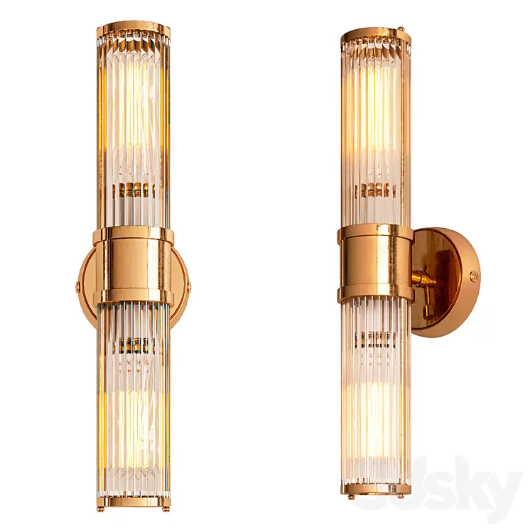 Wall Lamp Claridges Double 3D Model Free Download